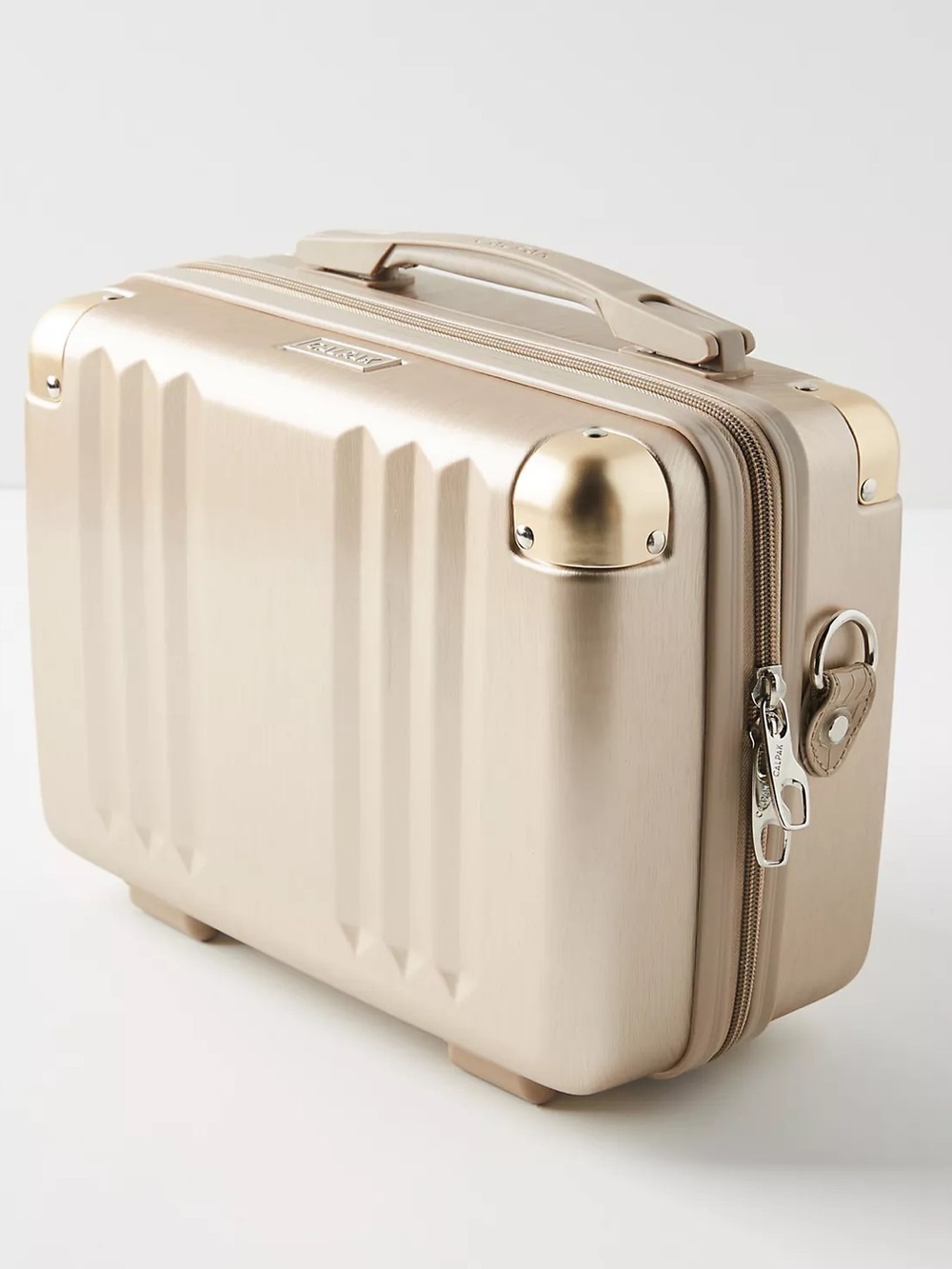 Calpak Vanity Case in Champagne Gold